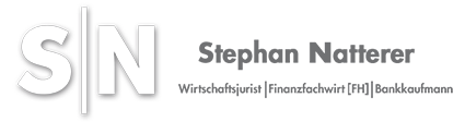SN – Stephan Natterer, Wirtschaftsjurist, Finanzfachwirt (FH), Bankkaufmann